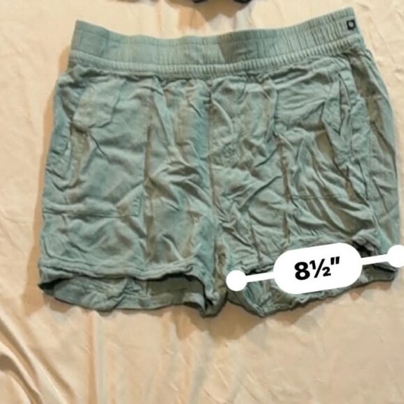 TWO pairs Marika active shorts SIZE MEDIUM (1 Med Blue 1 Olive Green) - Picture 10 of 12